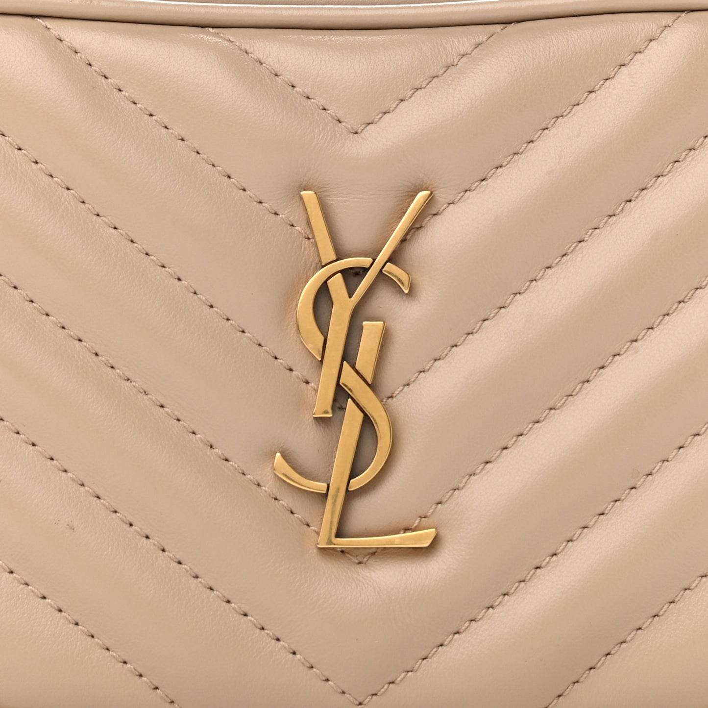 Calfskin Matelasse Monogram Lou Belt Bag Light Natural