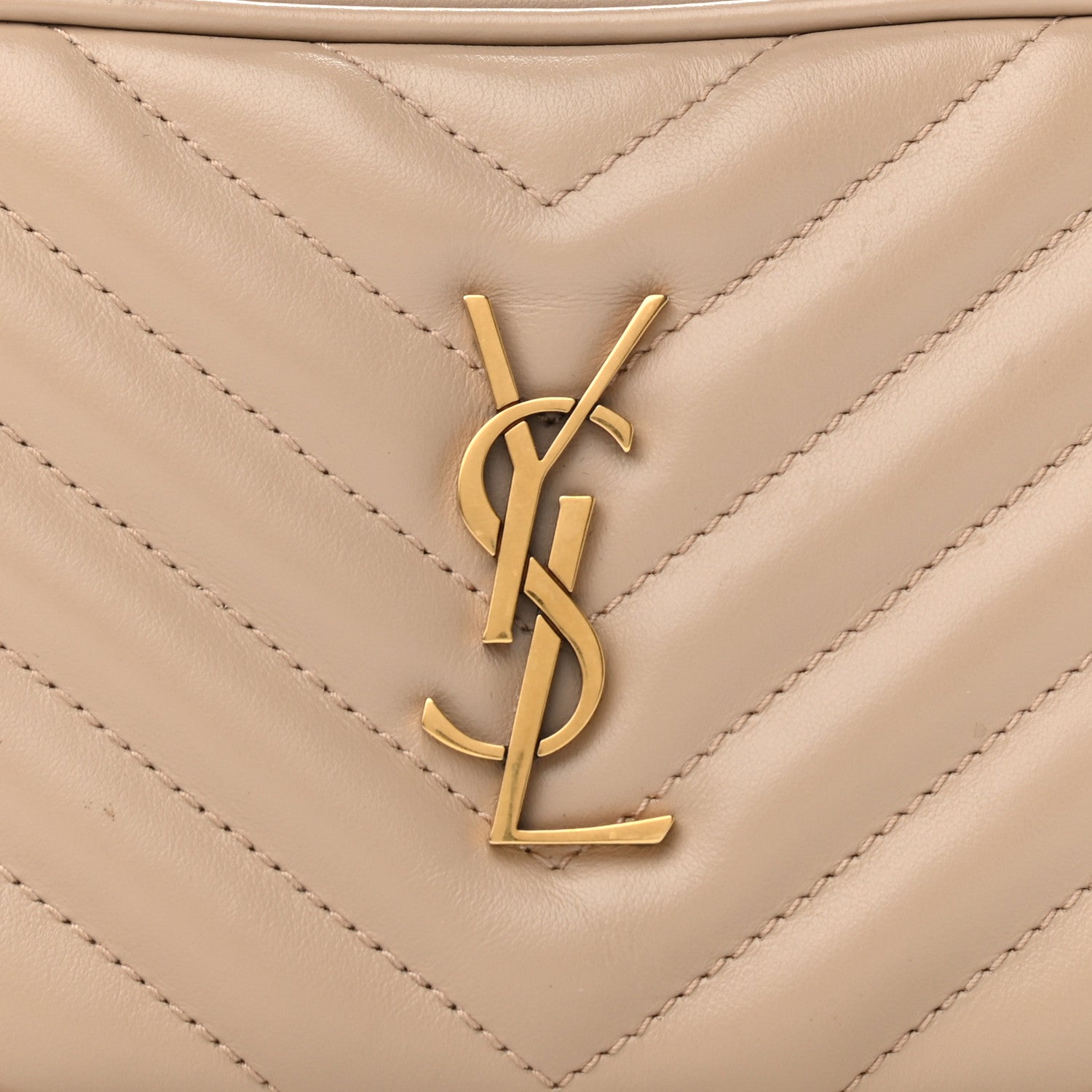 Saint Laurent Calfskin Matelasse Monogram Lou Belt Bag Light Natural 11 of 11