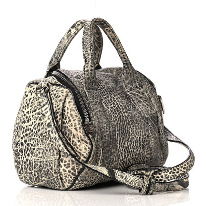 Alexander Wang Pebbled Lambskin Rockie Black White Rhodium Hardware 2 of 4