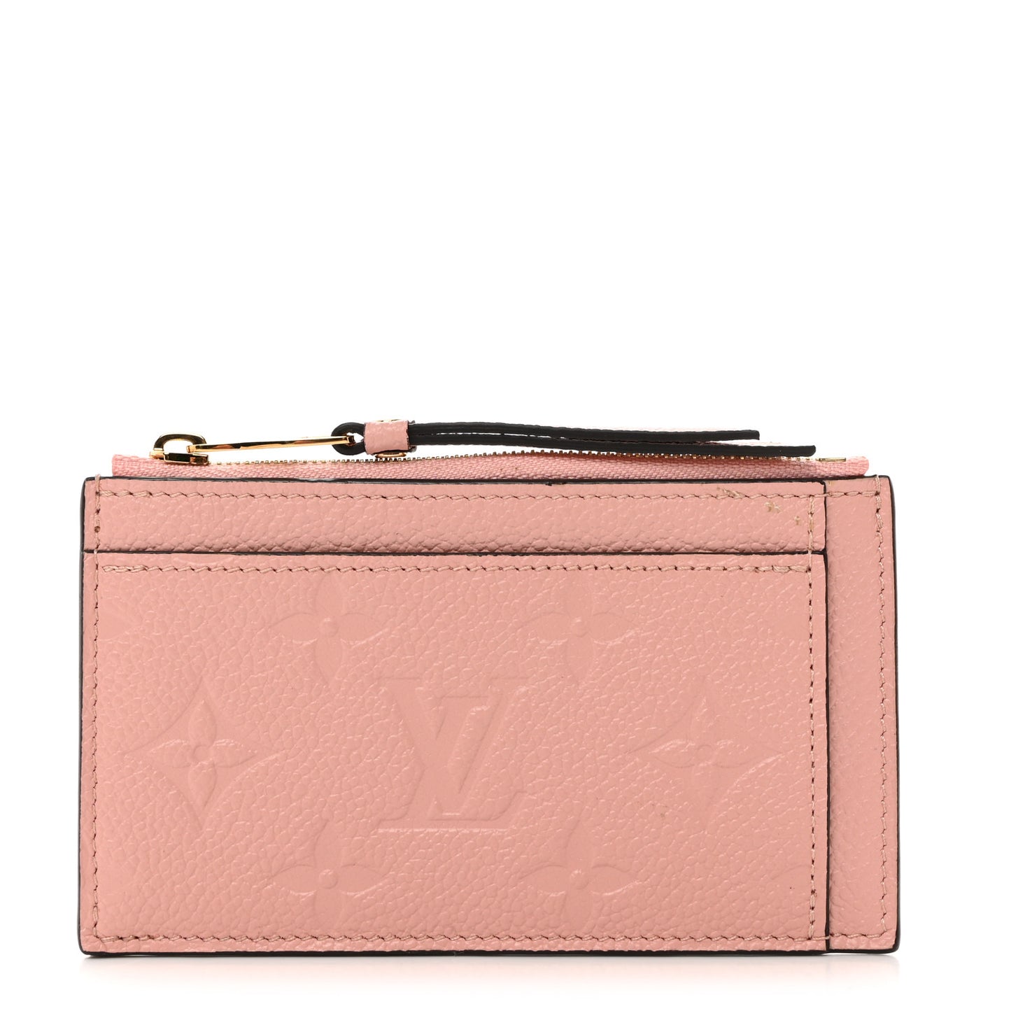 Empreinte Zipper Card Holder Rose Poudre