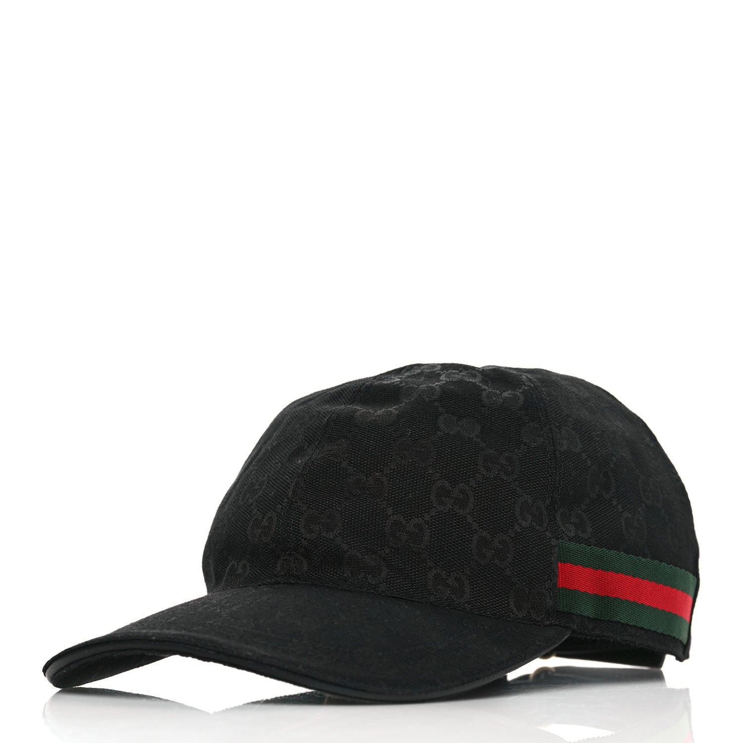 Gucci Monogram Web Baseball Hat M Black 1 of 8