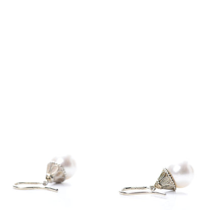 Tiffany Sterling Silver Pearl Ziegfeld Earrings 3 of 6