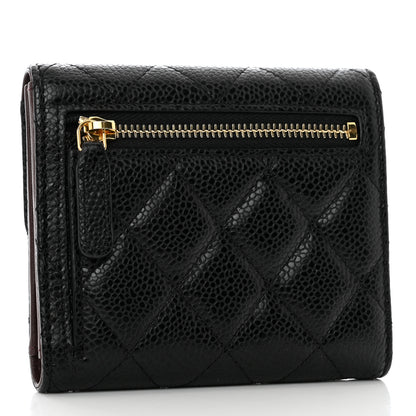Chanel Caviar Quilted Compact Flap Wallet Black 3 of 8