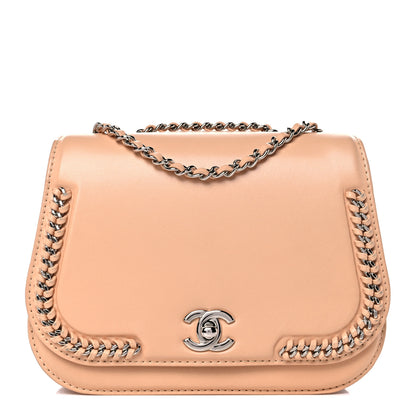 Chanel Calfskin Braided Small Chic Flap Light Beige 2 of 37