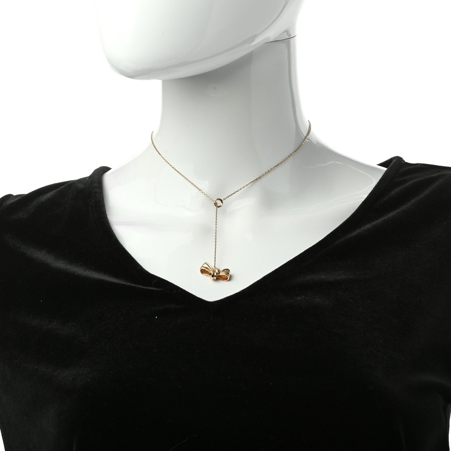 Bow Necklace Gold