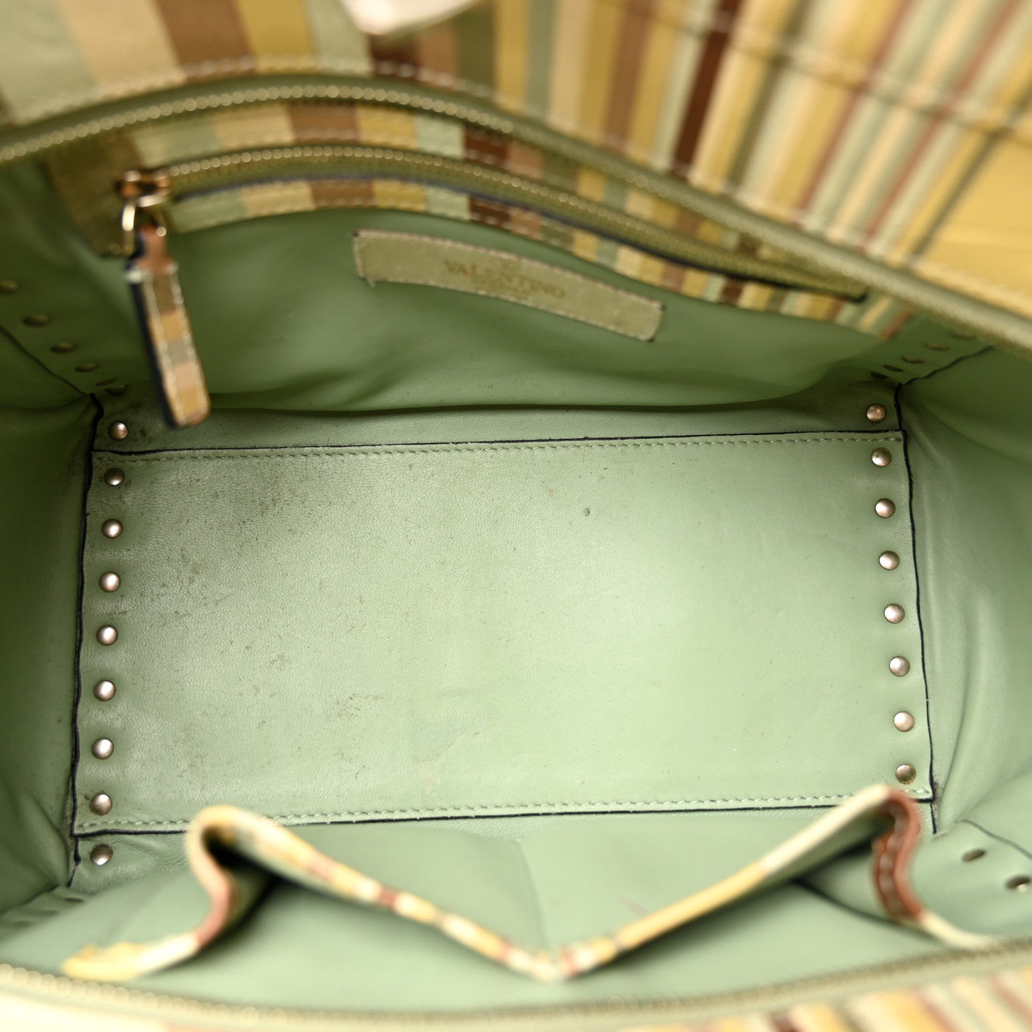 Valentino Garavani Vitello Native Couture 1975 Mini Rockstud Tote Multicolor 5 of 12