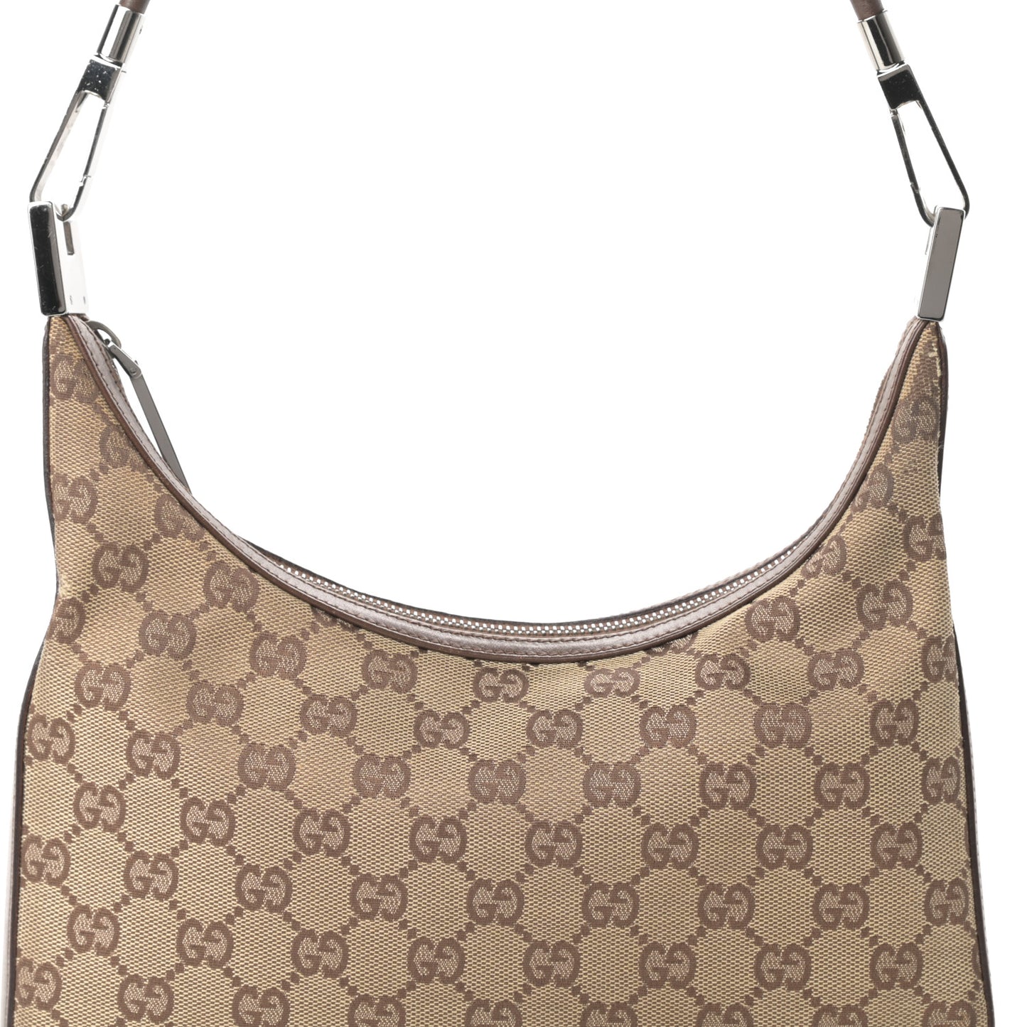 Monogram GG Clasp Hobo Brown