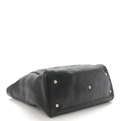 Gucci Pebbled Calfskin Medium Soho Shoulder Bag Black 4 of 13