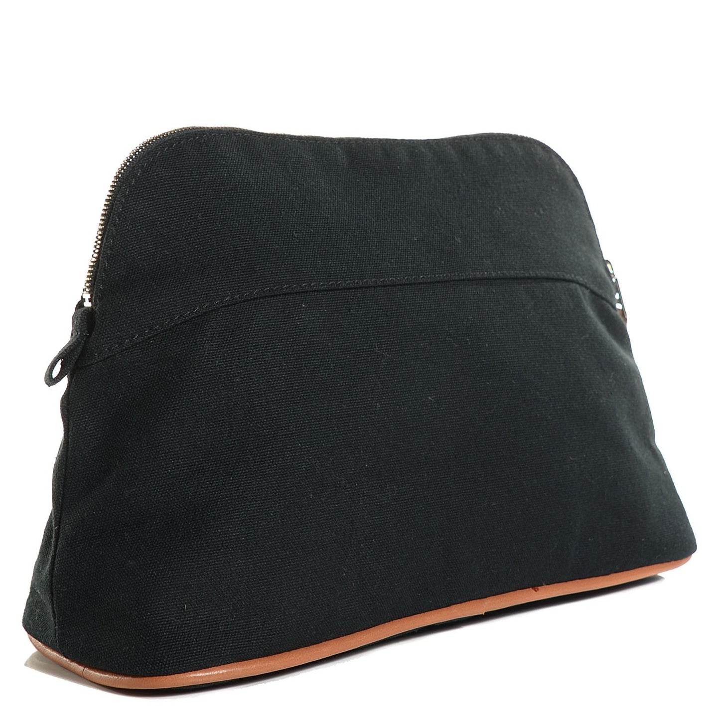 Cotton Canvas Bolide Travel Cosmetic Pouch Black
