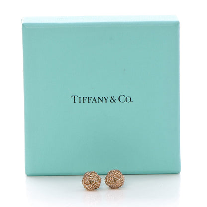 Tiffany Sterling Silver Twist Knot Earrings 6 of 6