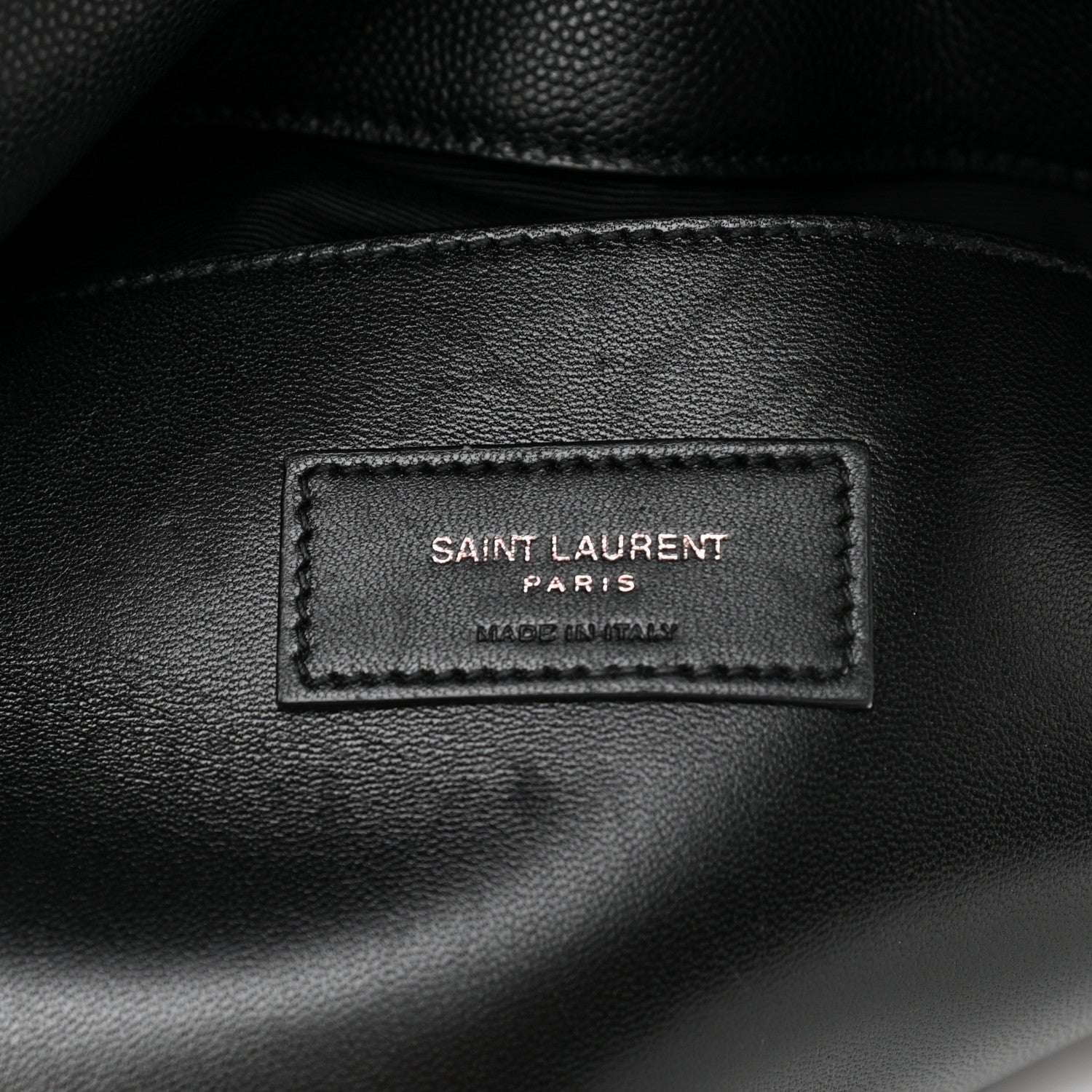 Saint Laurent Grain De Poudre Medium West Hollywood Monogram Fold-Over Black 5 of 8