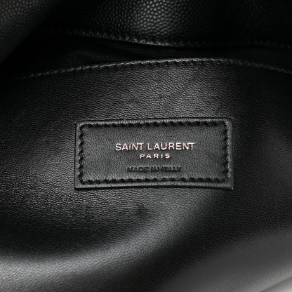 Saint Laurent Grain De Poudre Medium West Hollywood Monogram Fold-Over Black 5 of 8