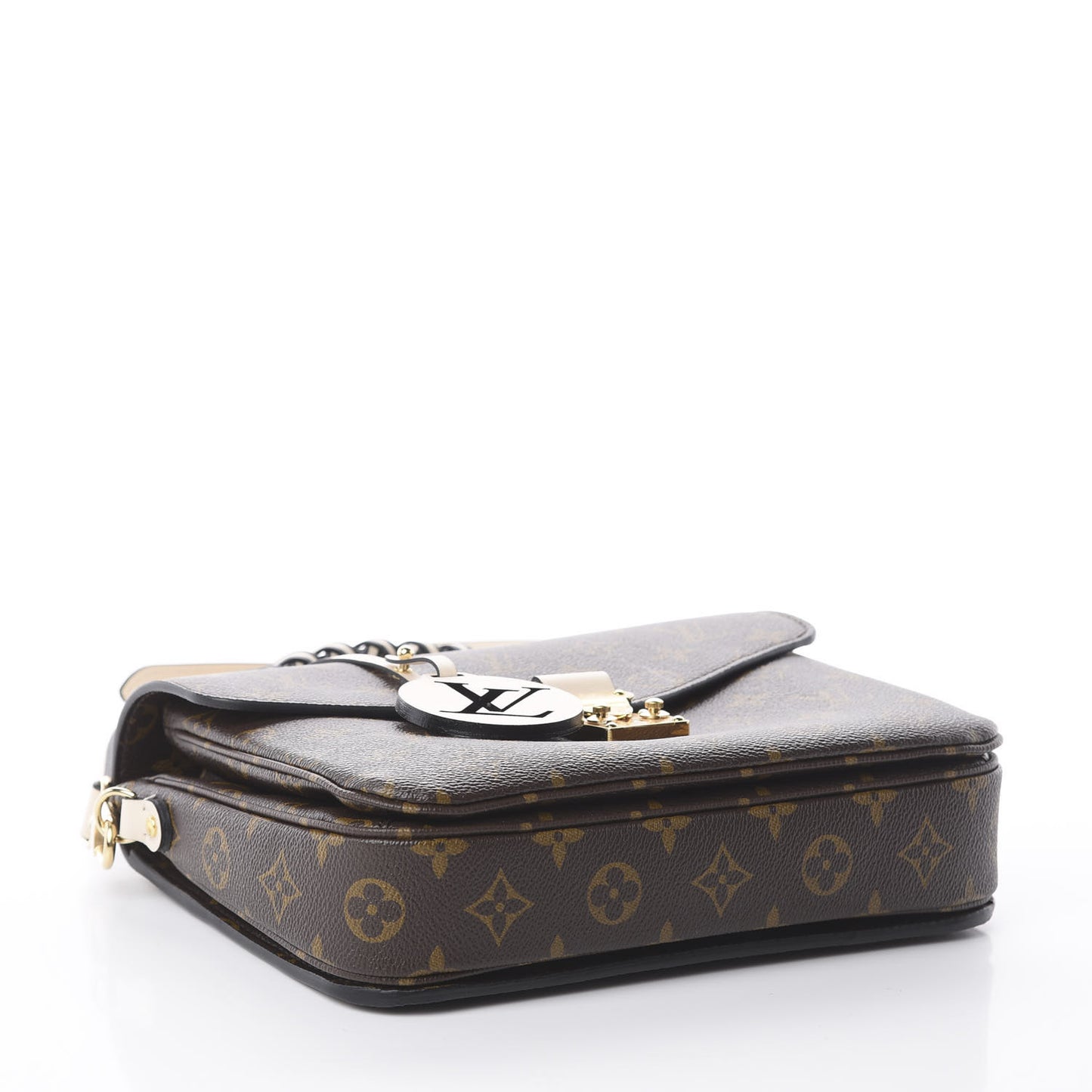 Monogram Braided Pochette Metis Creme Beige
