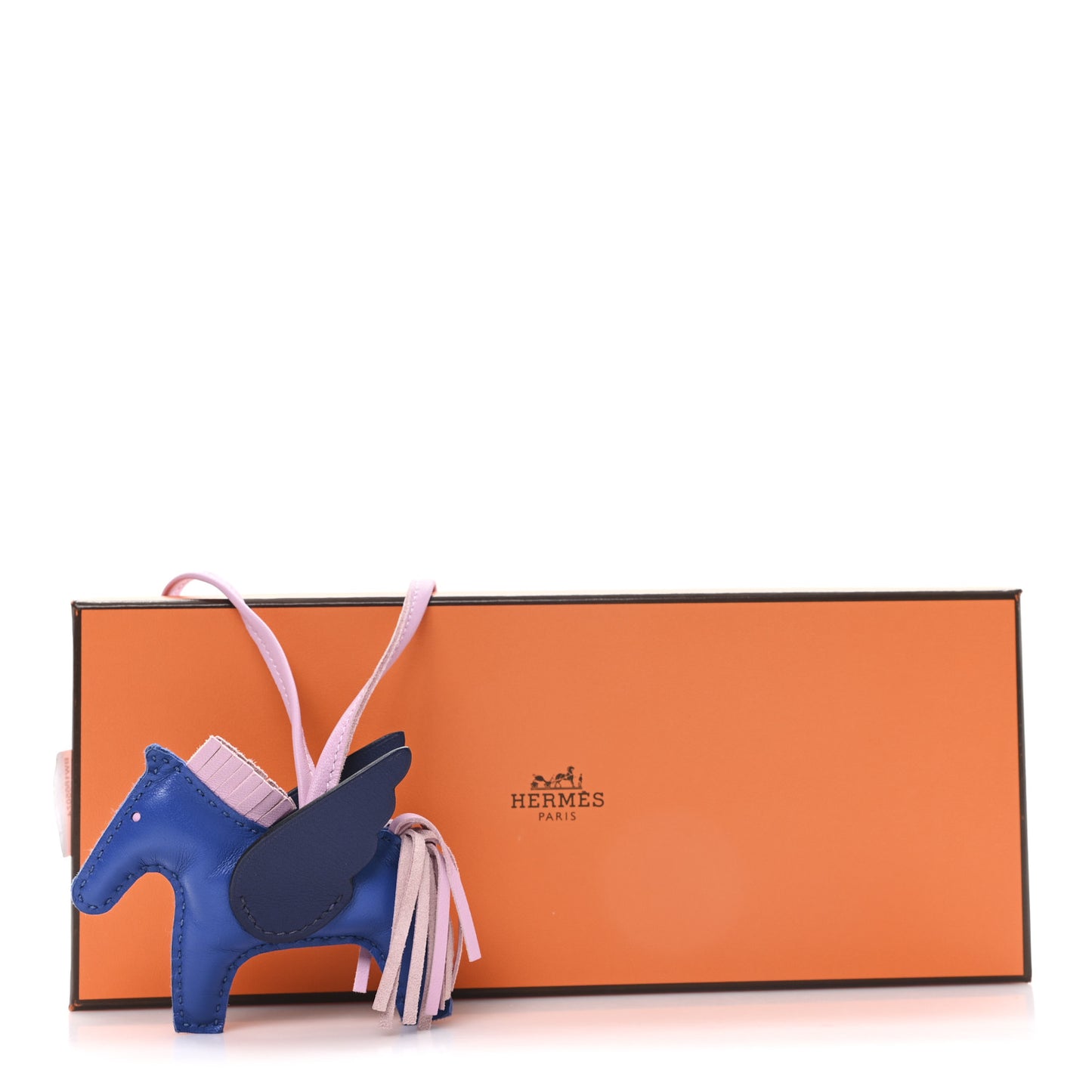 Milo Lambskin Grigri Rodeo Pegase Horse Bag Charm PM PM Bleu France Mauve Sylvestre Bleu Saphir