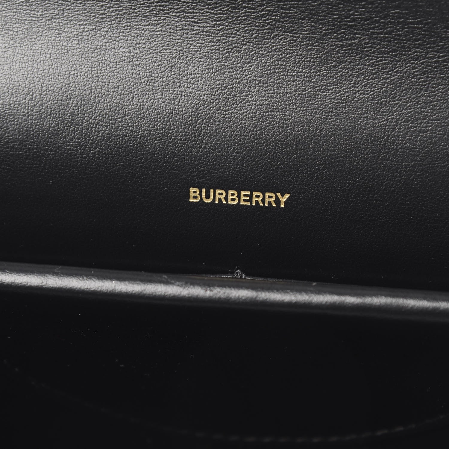 Burberry Grained Calfskin Albion TB Bag Black 6 of 10