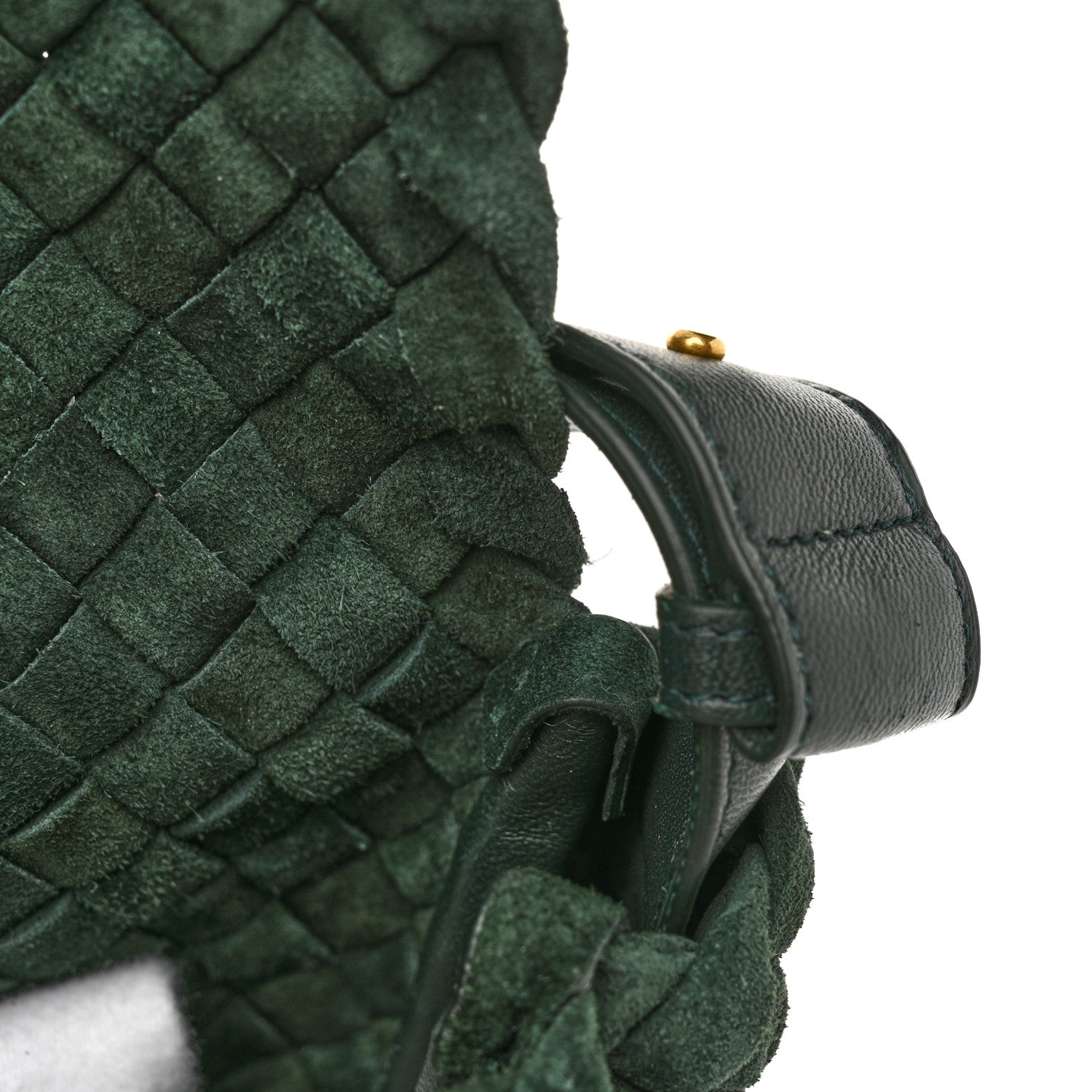 Bottega Veneta Suede Intrecciato Small Cobble Messenger Bag Emerald Green 13 of 13