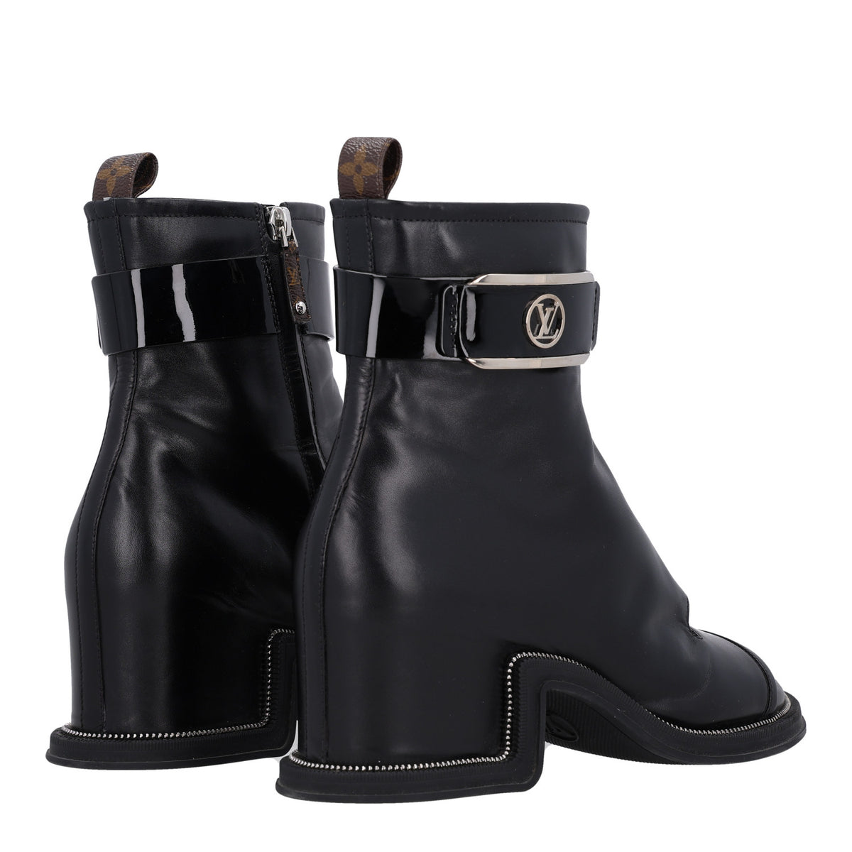 Patent Calfskin Moonlight Boots 39 Black