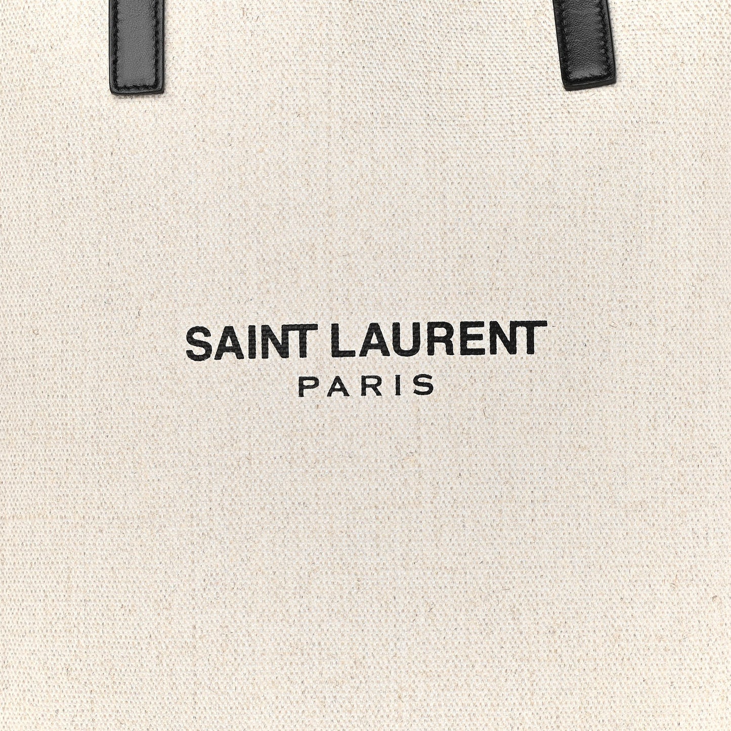 Canvas Calfskin Teddy Drawstring Shopping Tote White Black