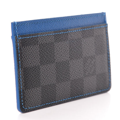 Louis Vuitton Damier Graphite Card Holder Blue 3 of 7
