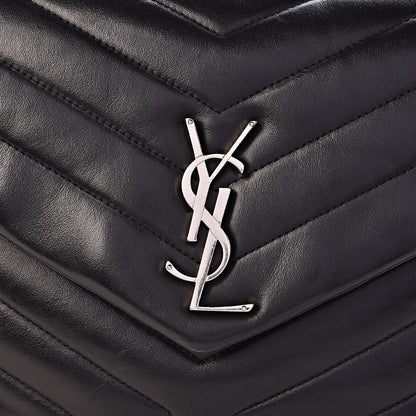 Saint Laurent Calfskin Y Quilted Monogram Medium Loulou Chain Satchel Black 8 of 10