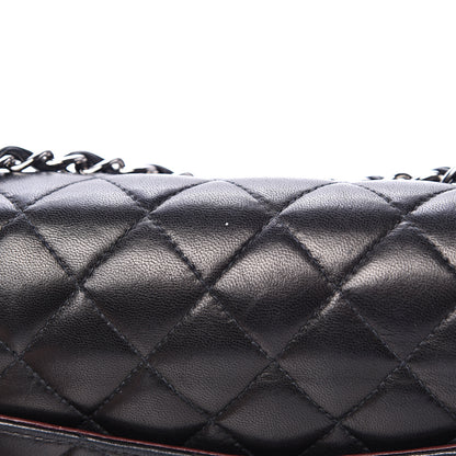 Chanel Lambskin Quilted Medium Double Flap Black 20 of 22