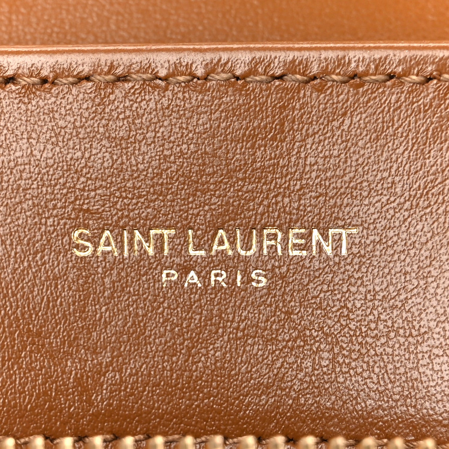 Saint Laurent Calfskin Y Quilted Monogram Small Loulou Chain Satchel Dark Natural 6 of 12