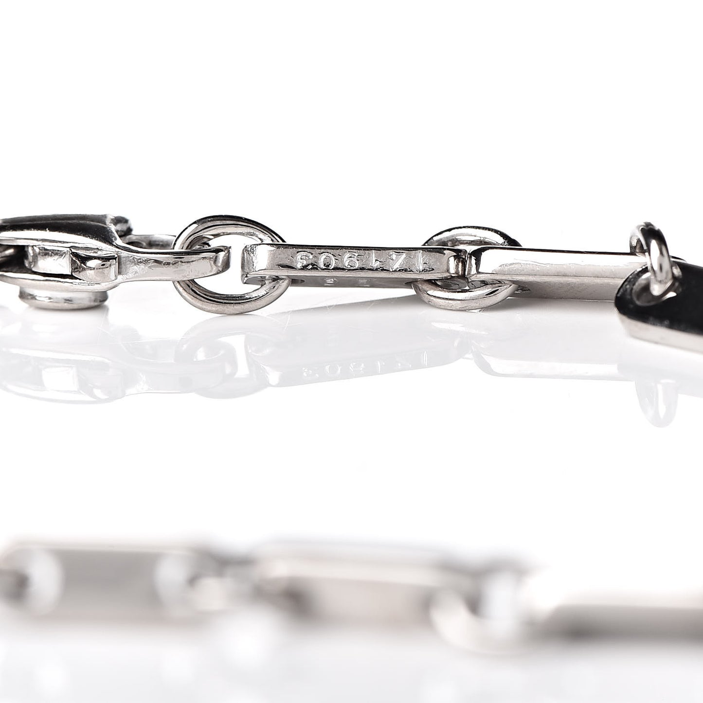 18K White Gold 3.5mm Fidelity Link Bracelet