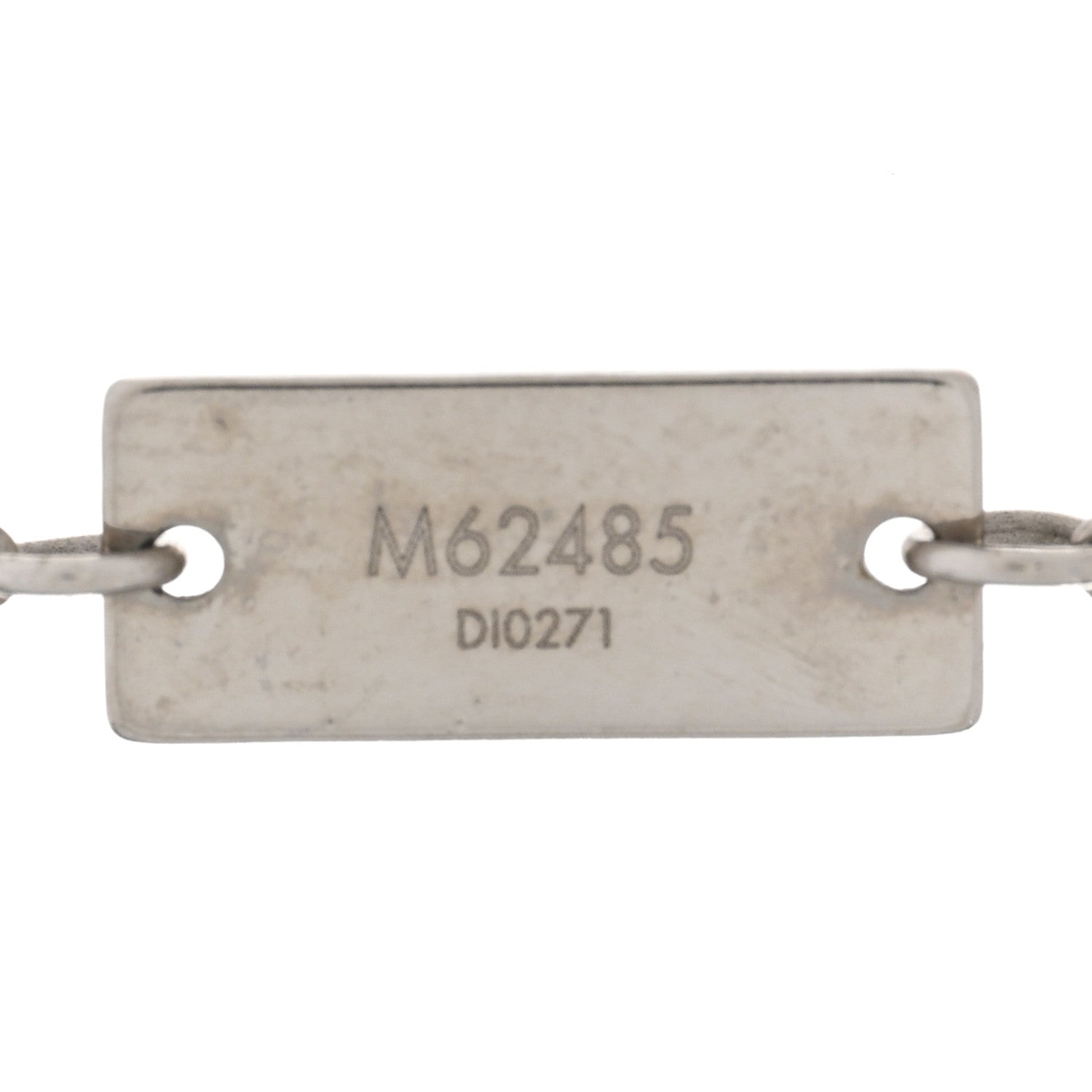 Louis Vuitton Zamac Palladium Monogram Charms Necklace Silver 7 of 8
