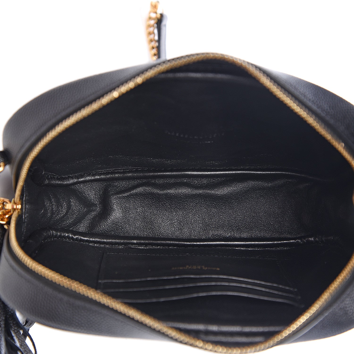 Saint Laurent Grain De Poudre Matelasse Monogram Mini Lou Camera Bag Black 4 of 10
