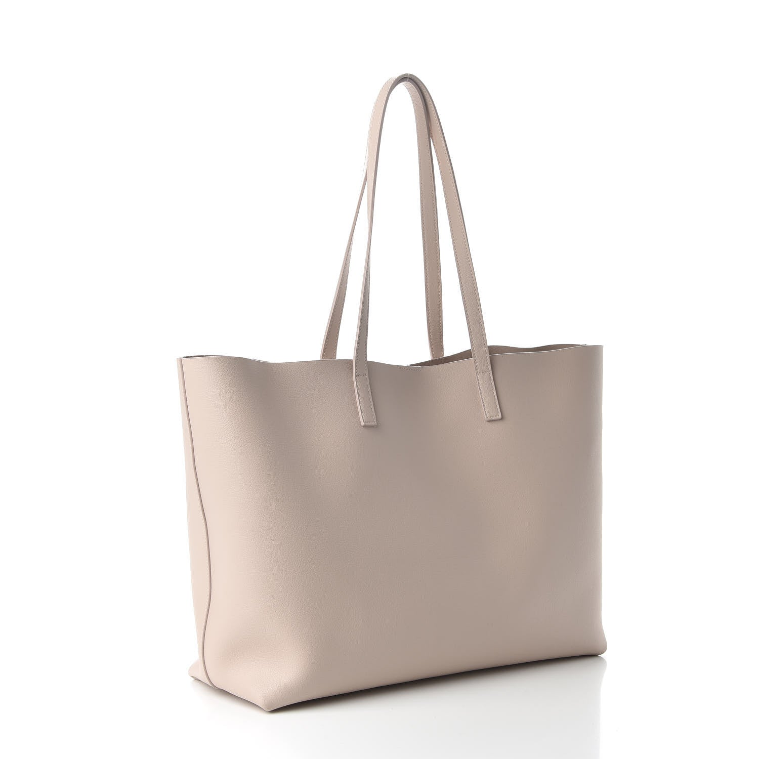 Saint Laurent Calfskin Large Shopping Tote Natural 3 of 9