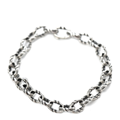 David Yurman Sterling Silver 8mm Twist Link Chain Bracelet 1 of 4