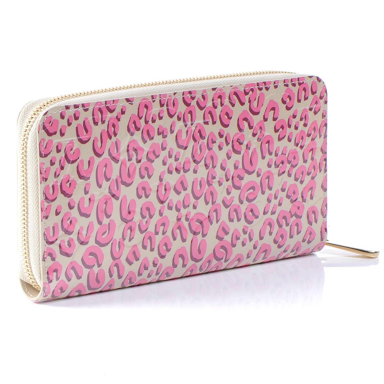 Louis Vuitton Leopard Zippy Wallet Blanc Corail 3 of 7