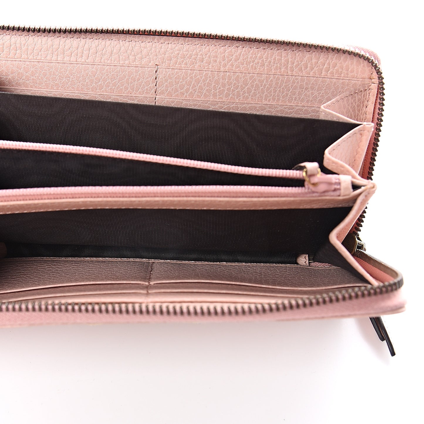 Calfskin Butterfly Farfalla Zip Around Wallet Perfect Pink