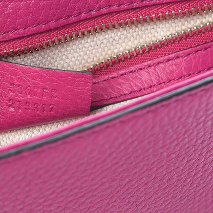 Gucci Cellarius Calfskin Medium Soho Flap Crossbody Bright Bouganville 7 of 7