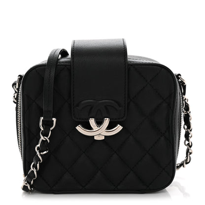 Chanel Lambskin Quilted Mini CC Box Camera Bag Black 1 of 10