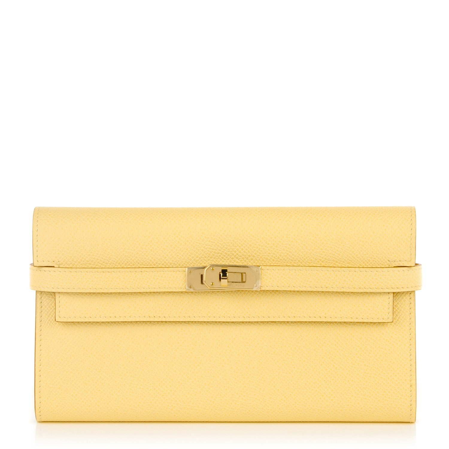 Hermes Epsom Kelly Longue Wallet Soufre 1 of 10