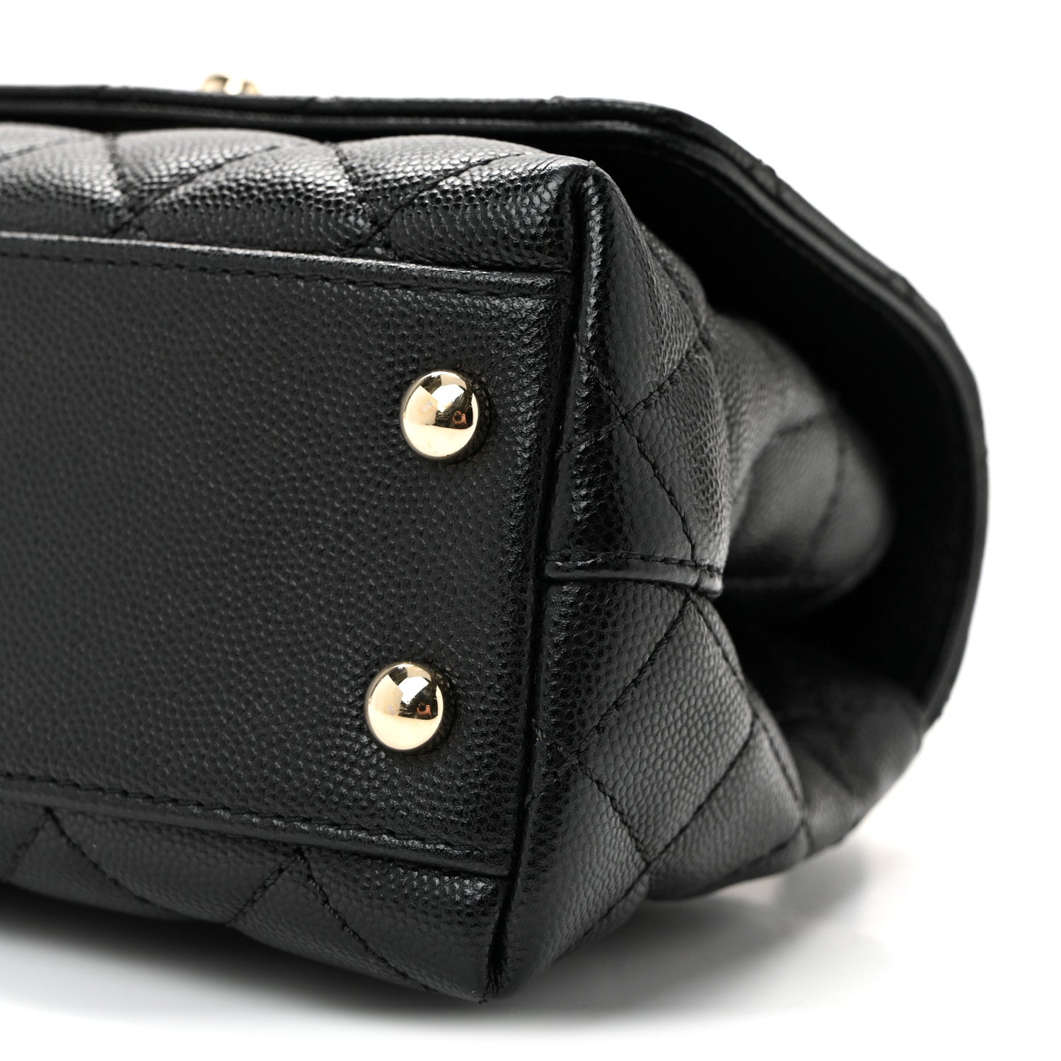 Chanel Caviar Quilted Extra Mini Coco Handle Flap Black 1835276