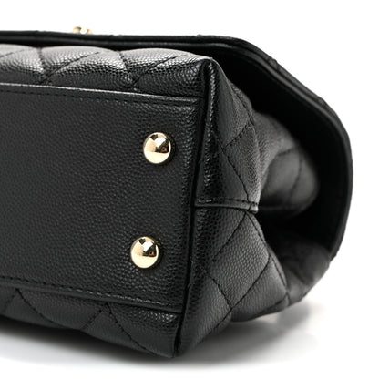 Chanel Caviar Quilted Extra Mini Coco Handle Flap Black 10 of 10