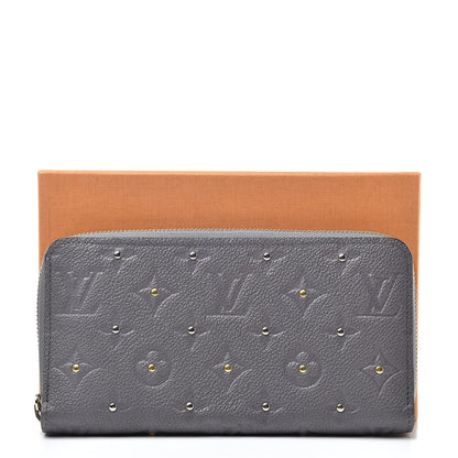 Louis Vuitton Studded Empreinte Zippy Wallet Gris Silver 8 of 8