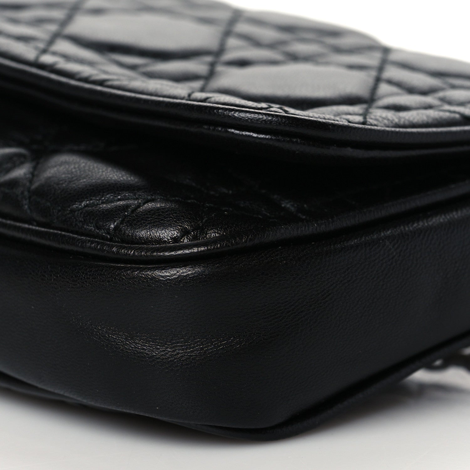 Christian Dior Lambskin Cannage Lady Dior Pochette Black 10 of 10
