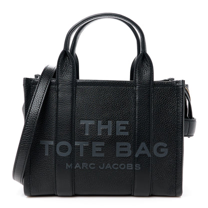 Marc Jacobs Grained Calfskin Small The Tote Bag Black 1 of 12