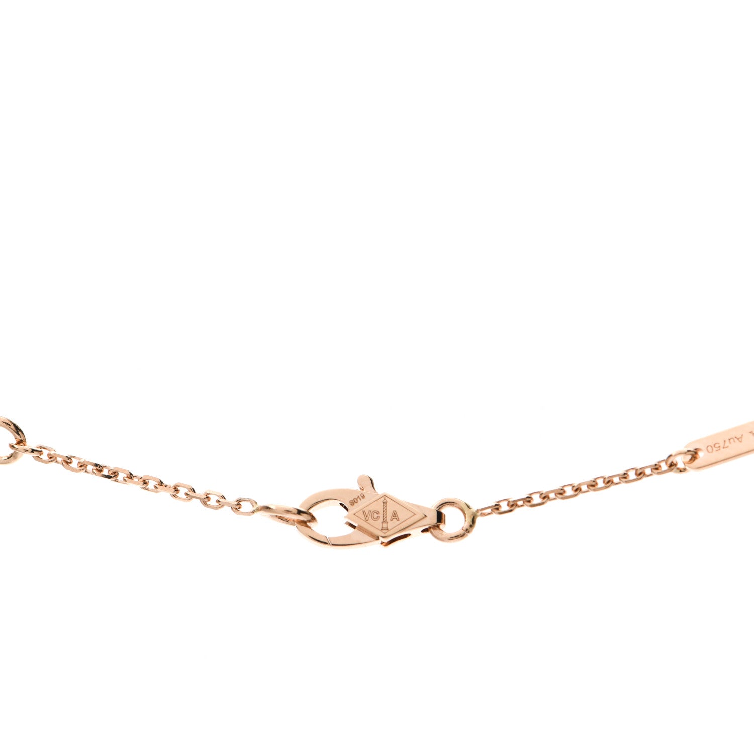 Van Cleef & Arpels 18K Rose Gold Sweet Alhambra Pendant Necklace 4 of 7
