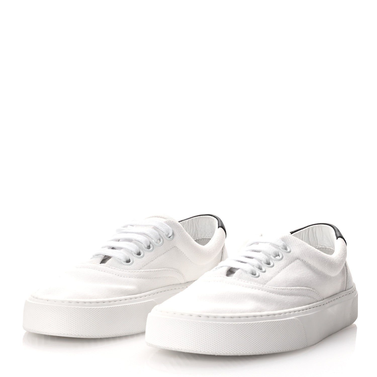 Saint Laurent Canvas Venice Sneakers 36.5 White 4 of 8