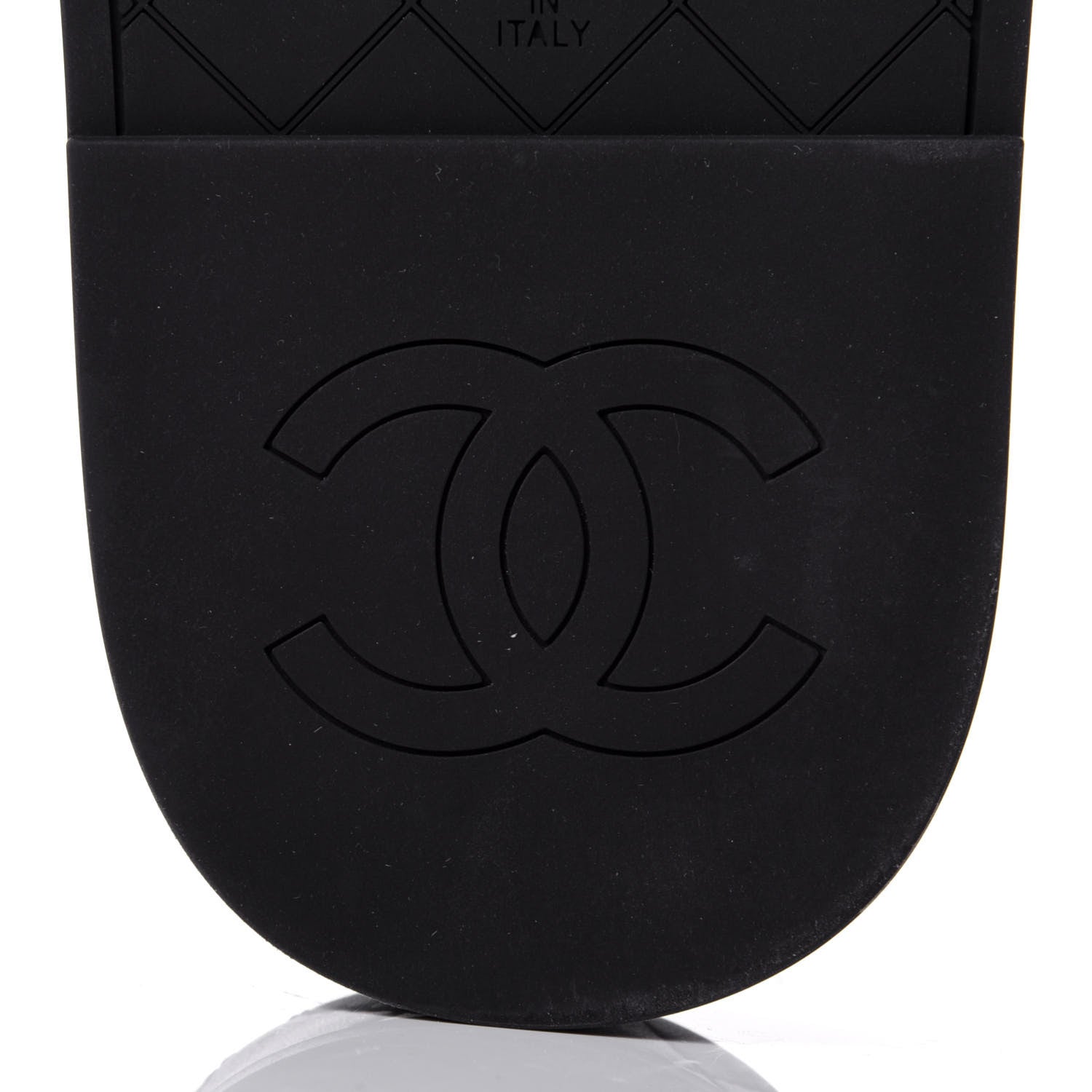 Chanel Lambskin Quilted CC Mules Sandals 38 Black 8 of 11