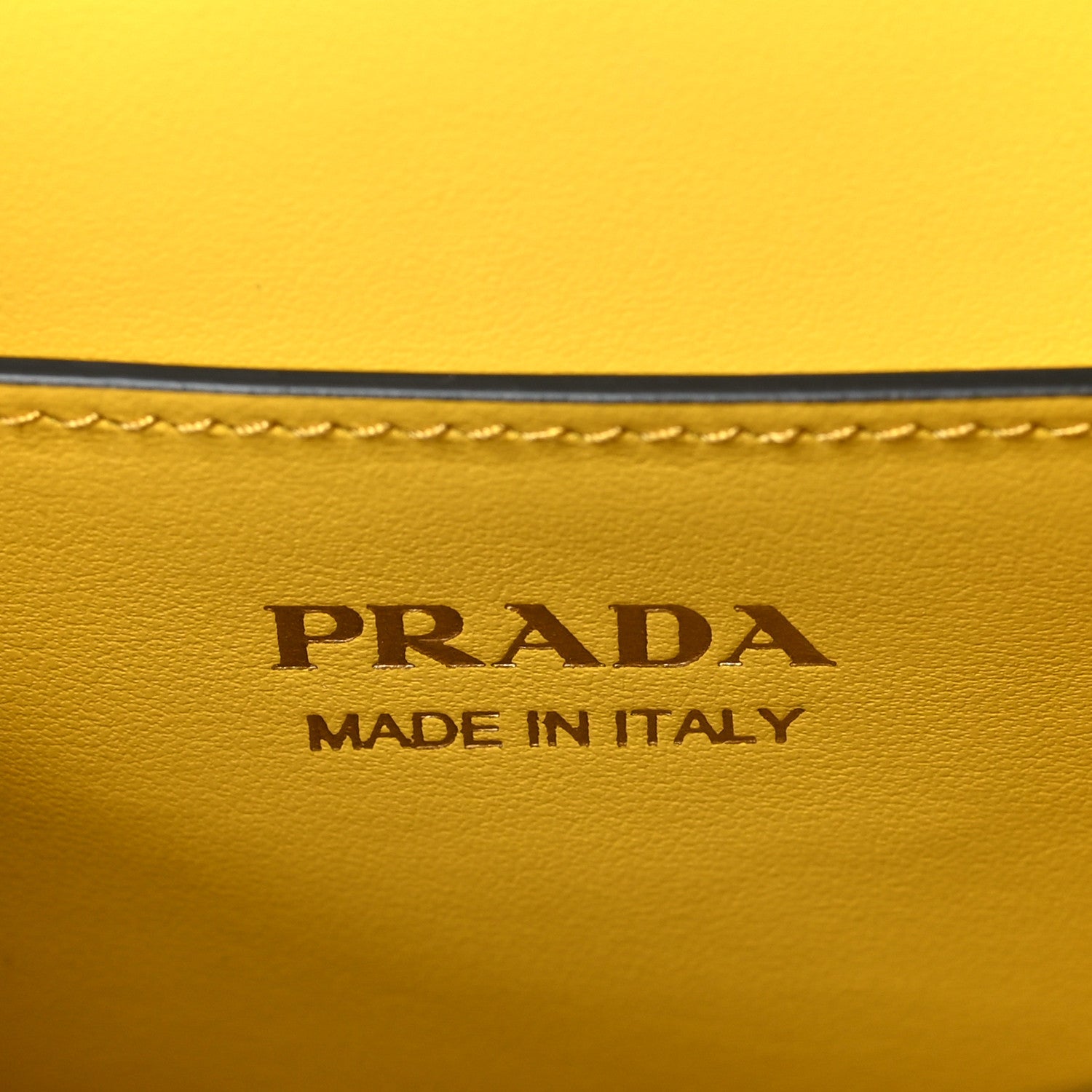 Prada Saffiano Cuir Calfskin Monochrome Envelope Flap Chain Shoulder Bag Sole 6 of 9