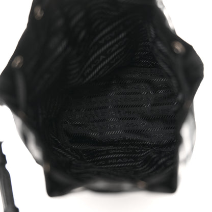 Prada Saffiano Tessuto Nylon Vela Bucket Wristlet Black 5 of 10