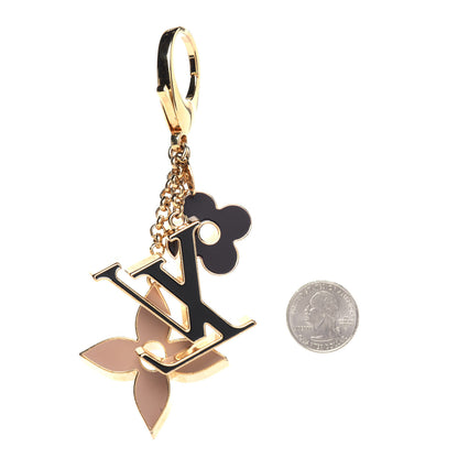 Louis Vuitton Fleur De Monogram Bag Charm Dore 2 of 7