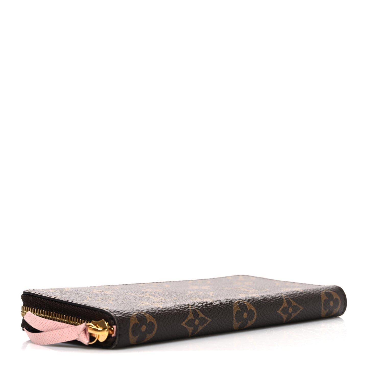 Monogram Clemence Wallet Rose Ballerine