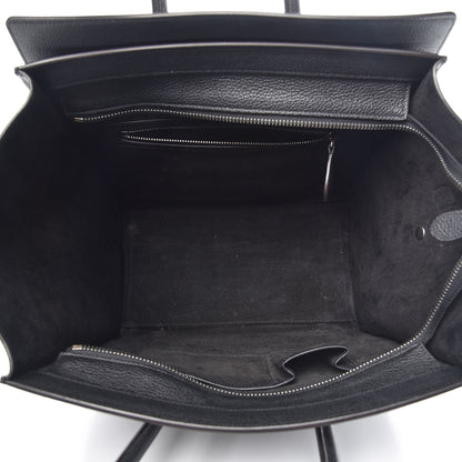 Celine Drummed Calfskin Mini Luggage Black 5 of 19