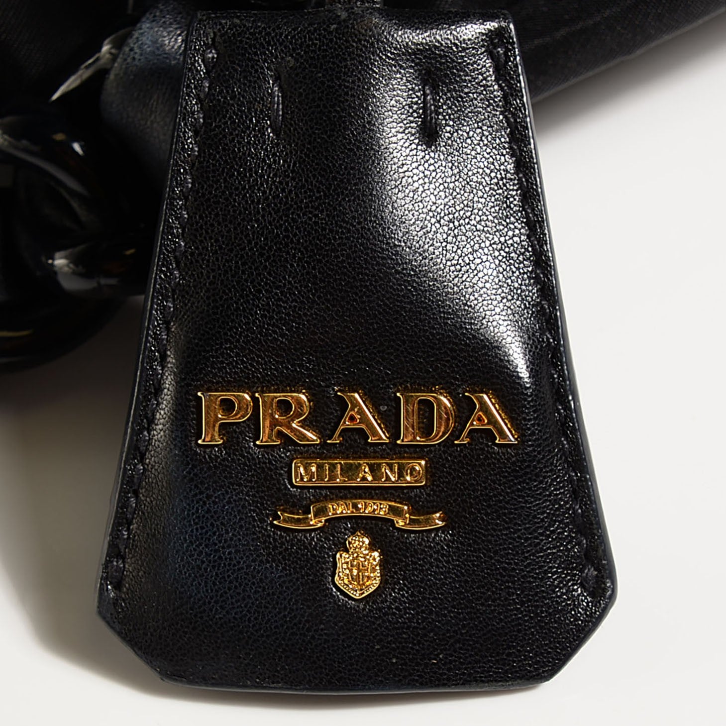 Prada Tessuto Nylon Origami Pleated Tote Black 6 of 11